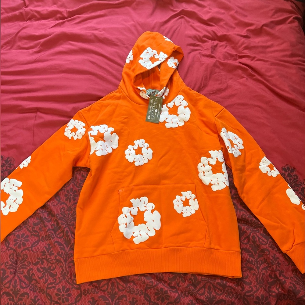 NEW Denim Tears Cotton Wreath Orange Hoodie🔥‼️